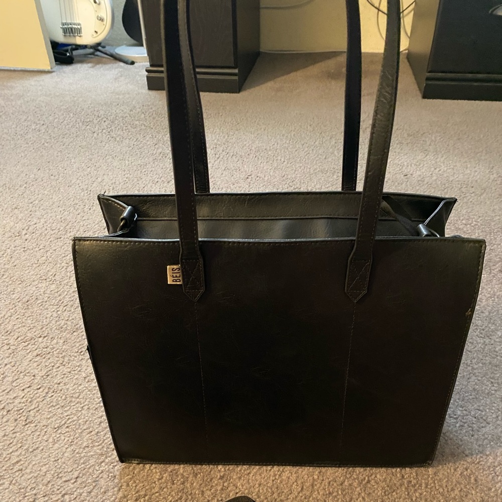 Beis mini work tote in black